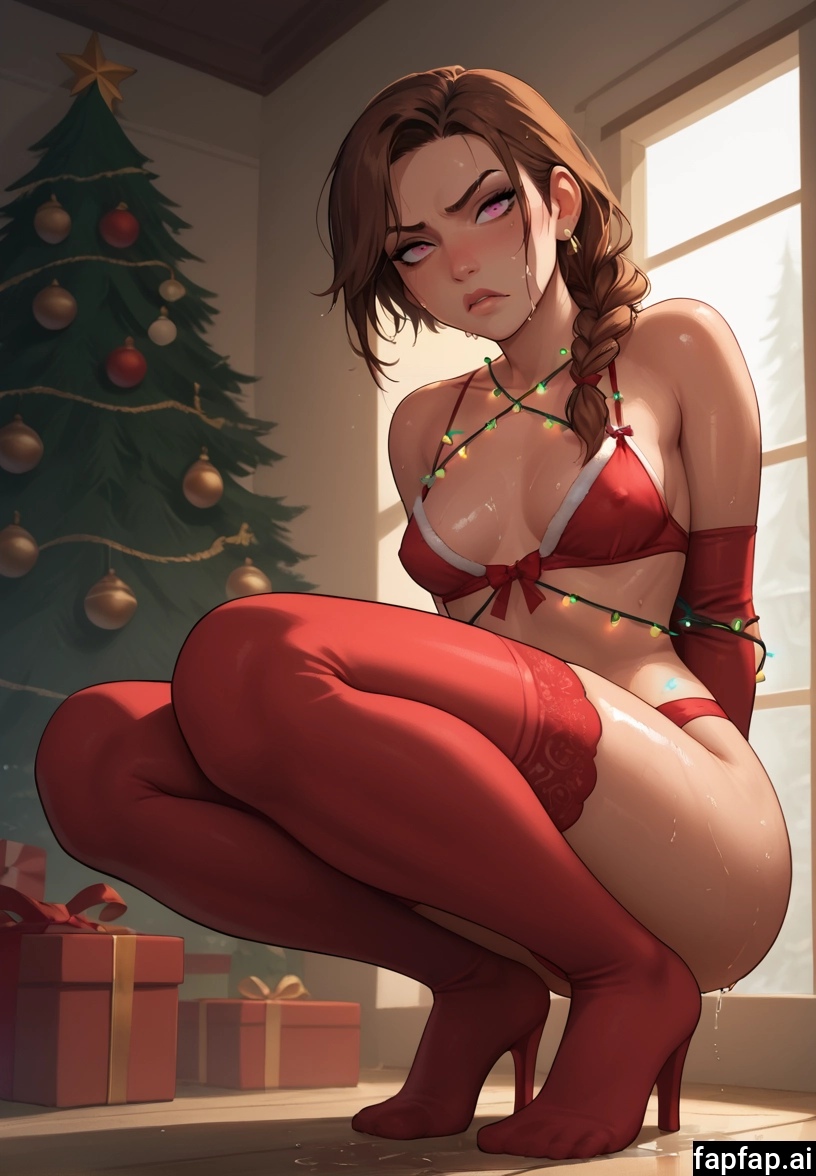 1girl, solo, thighhighs, brown hair, breasts, braid · Yamete.gg