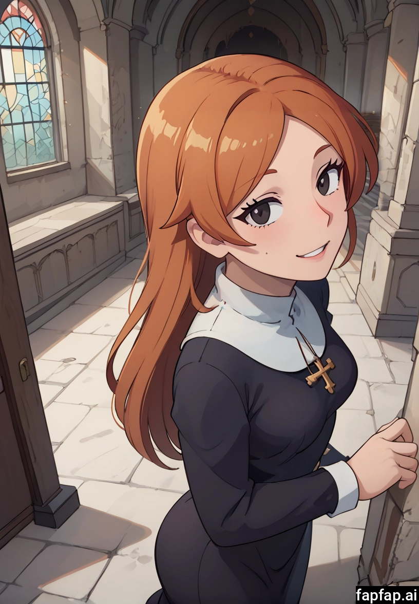 1girl, solo, long hair, looking at viewer, smile, cross necklace · Yamete.gg