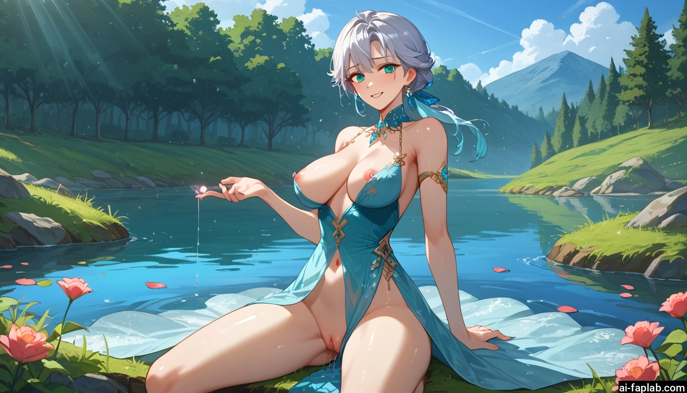 1girl, breasts, solo, nipples, pussy, smile · Yamete.gg