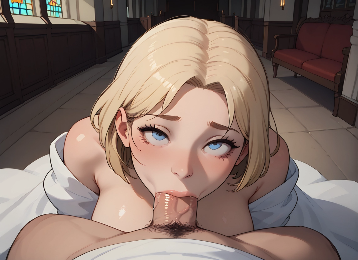 1girl, penis, oral, hetero, fellatio, 1boy · Yamete.gg