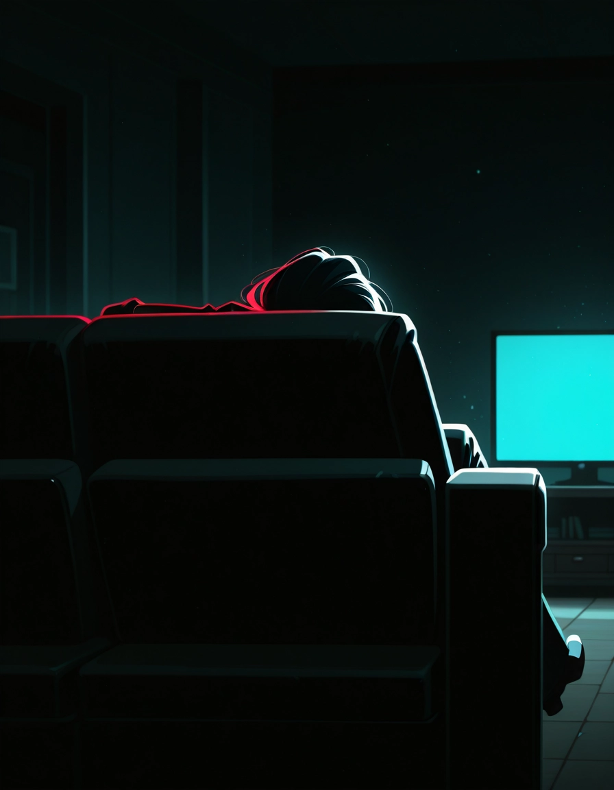 solo, indoors, sitting, 1boy, chair, male focus · Yamete.gg