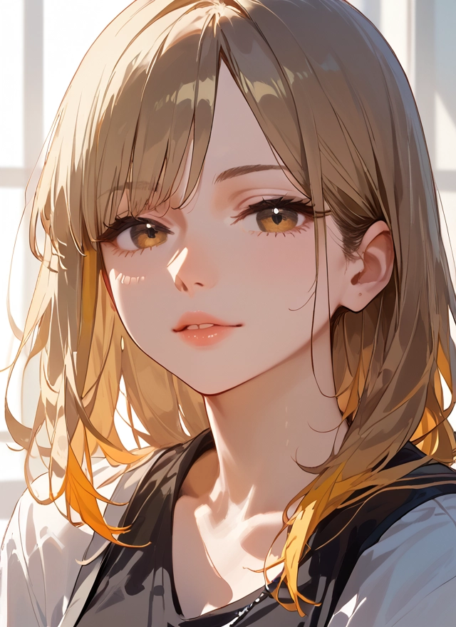 1girl, solo, looking at viewer, jewelry, parted lips, blonde hair · Yamete.gg