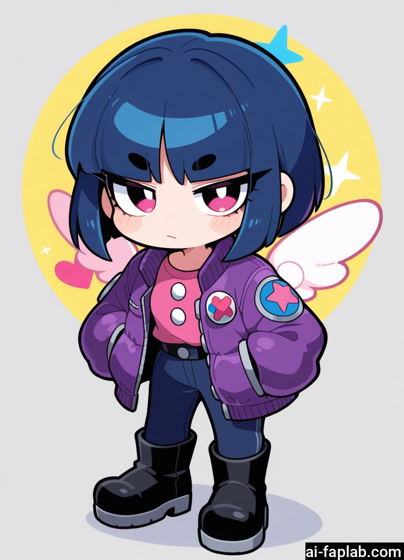 1girl, solo, jacket, boots, wings, pants