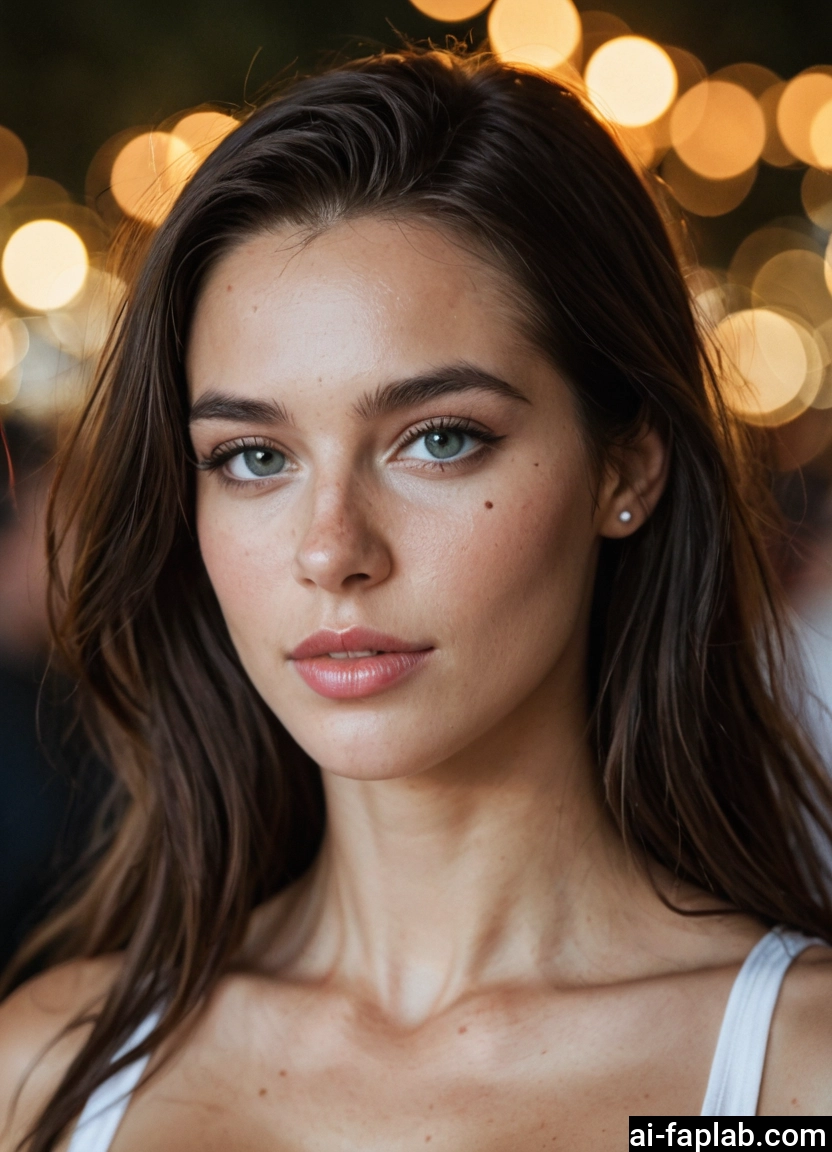 1girl, solo, brown hair, long hair, jewelry, earrings · Yamete.gg