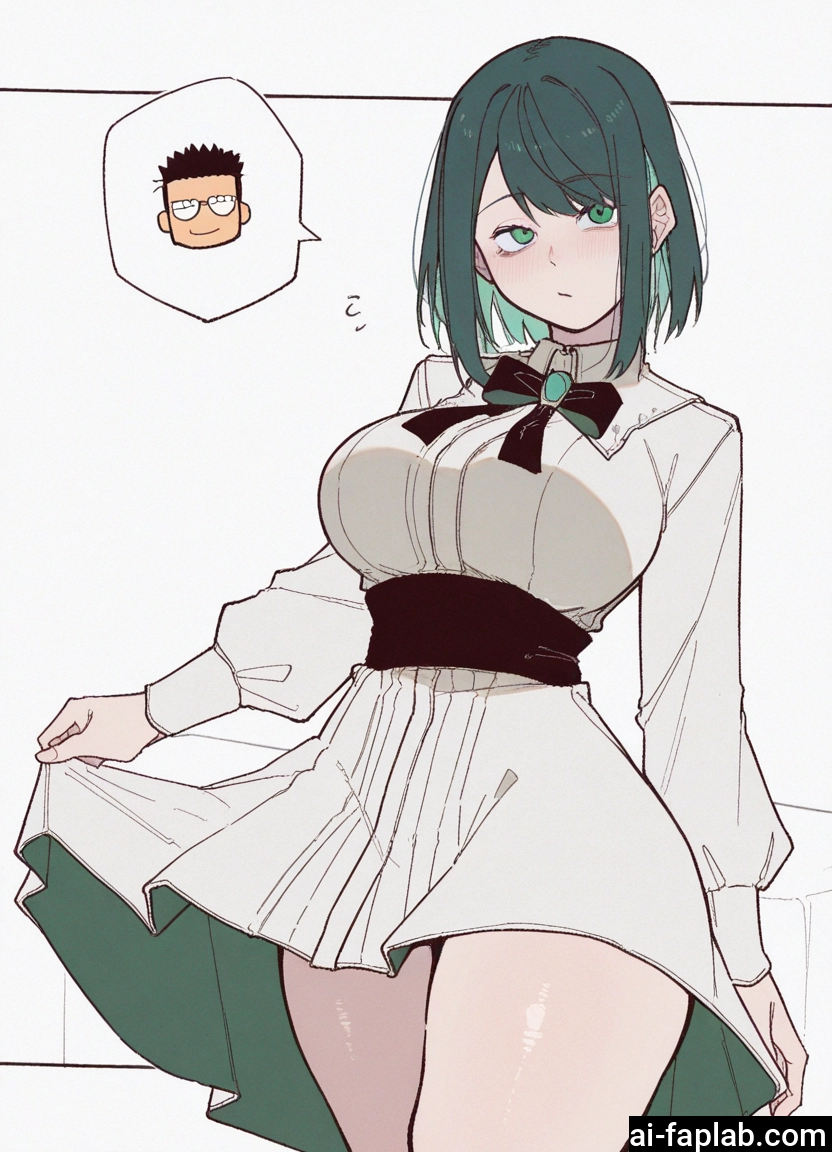 1girl, breasts, green eyes, large breasts, 1boy, dress · Yamete.gg