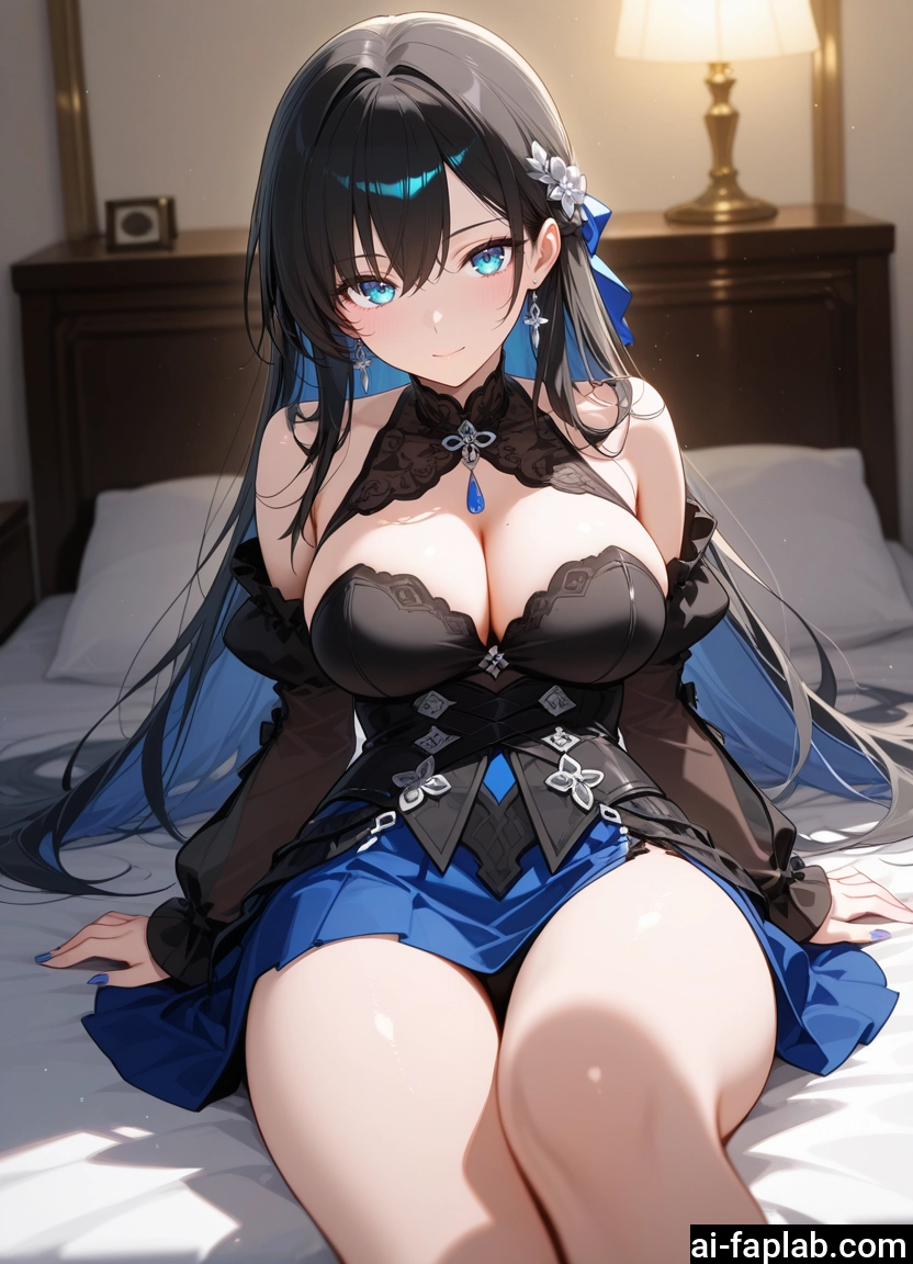 breasts, 1girl, solo, long hair, cleavage, large breasts · Yamete.gg