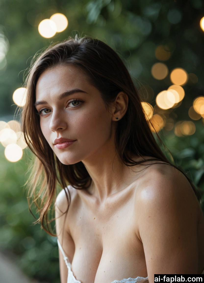 1girl, breasts, solo, cleavage, looking at viewer, brown hair · Yamete.gg