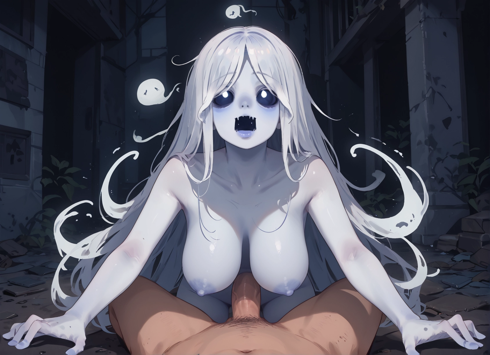 penis, 1girl, breasts, hetero, nipples, 1boy · Yamete.gg