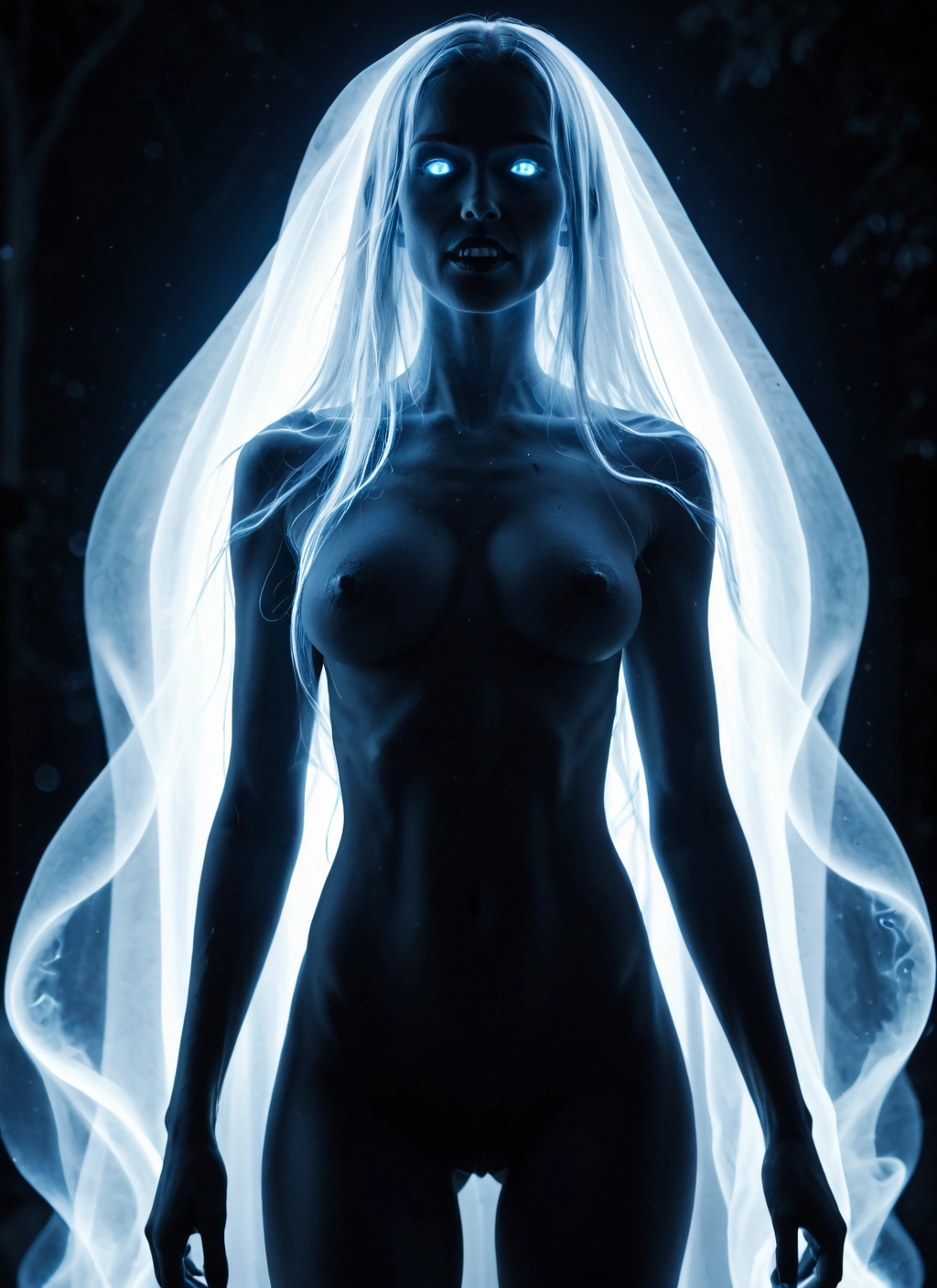 1girl, solo, nipples, breasts, nude, long hair · Yamete.gg