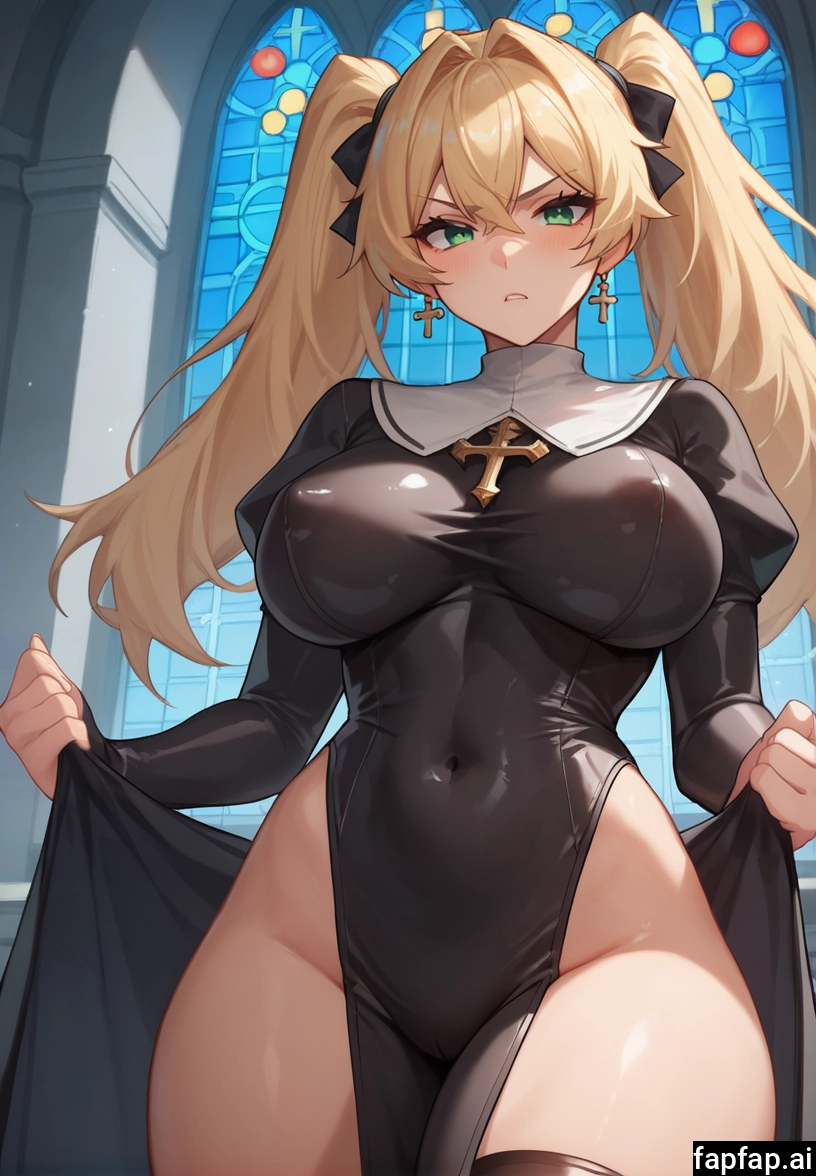 1girl, breasts, solo, large breasts, green eyes, blonde hair