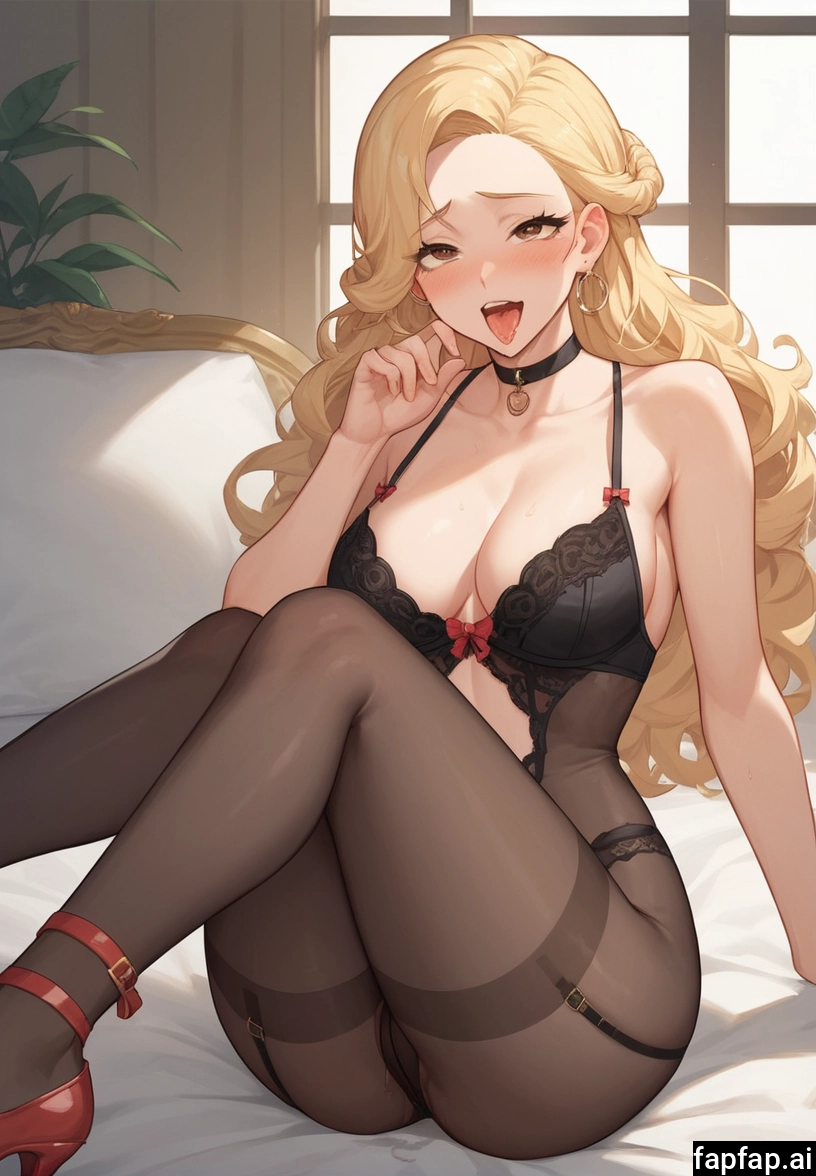 1girl, breasts, solo, blonde hair, pantyhose, long hair · Yamete.gg