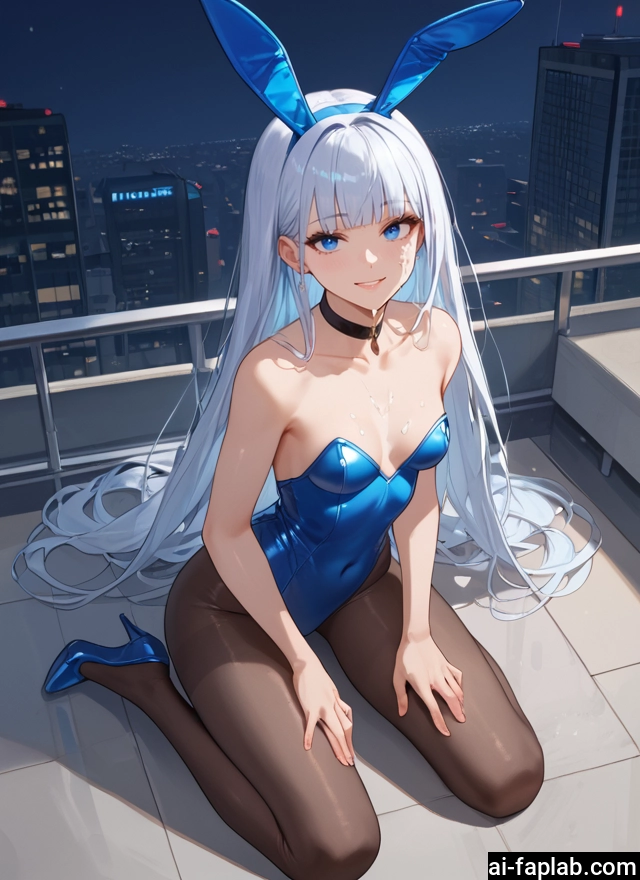 1girl, animal ears, pantyhose, long hair, rabbit ears, breasts · Yamete.gg