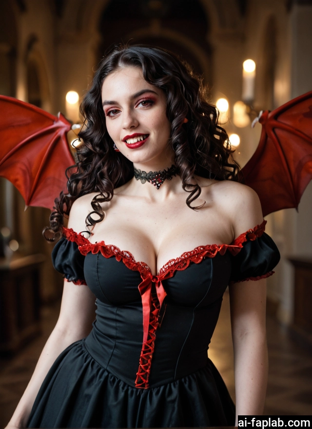 1girl, breasts, wings, solo, cleavage, large breasts · Yamete.gg