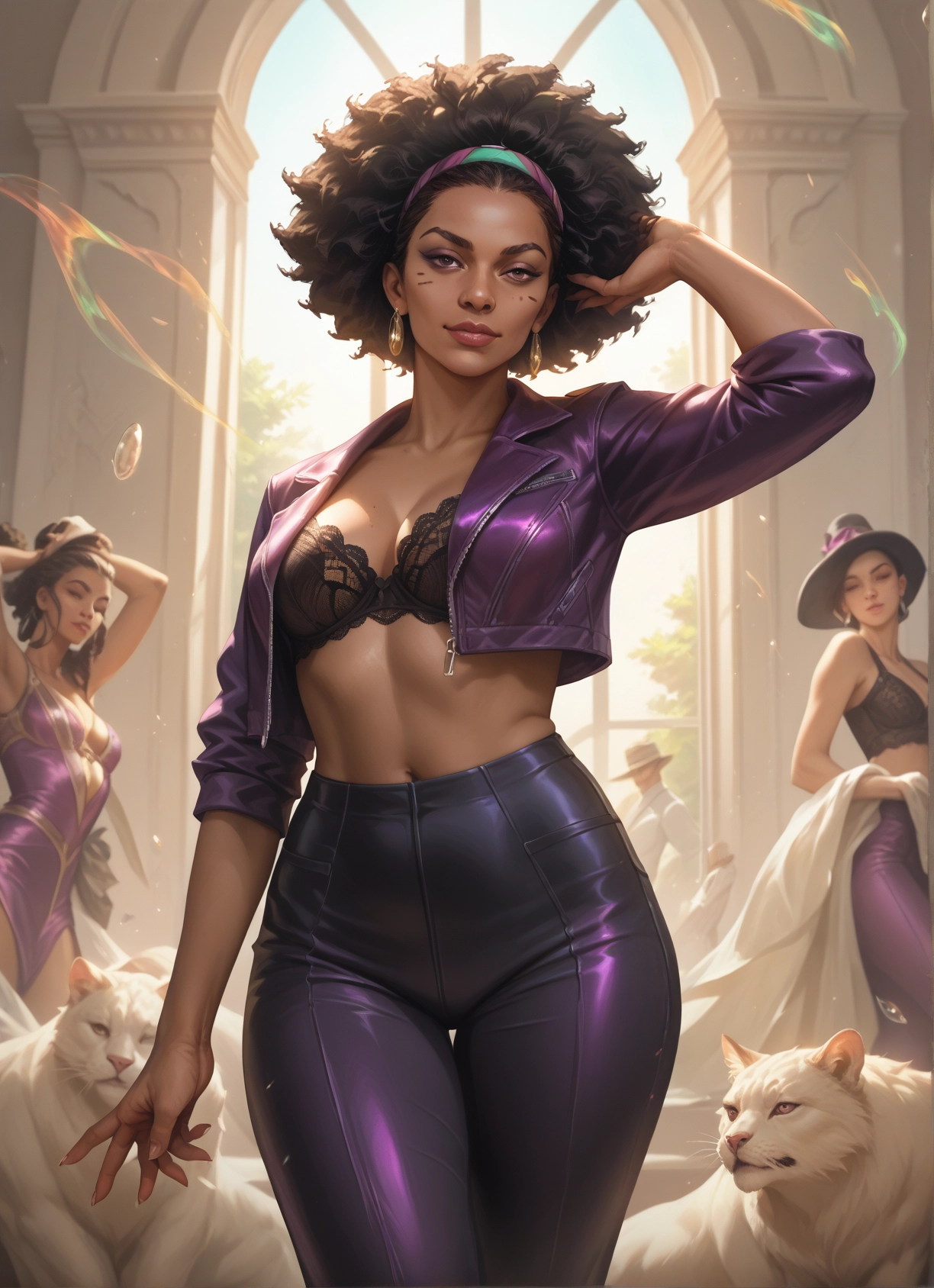underwear, multiple girls, bra, breasts, jewelry, pants · Yamete.gg