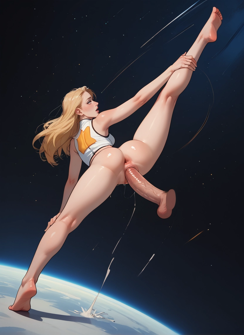 1girl, penis, blonde hair, ass, hetero, sex · Yamete.gg