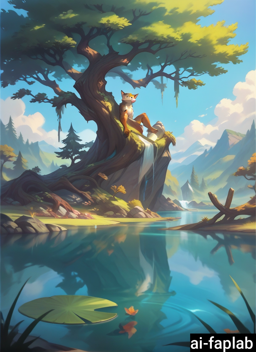 tree, outdoors, water, sky, day, cloud · Yamete.gg