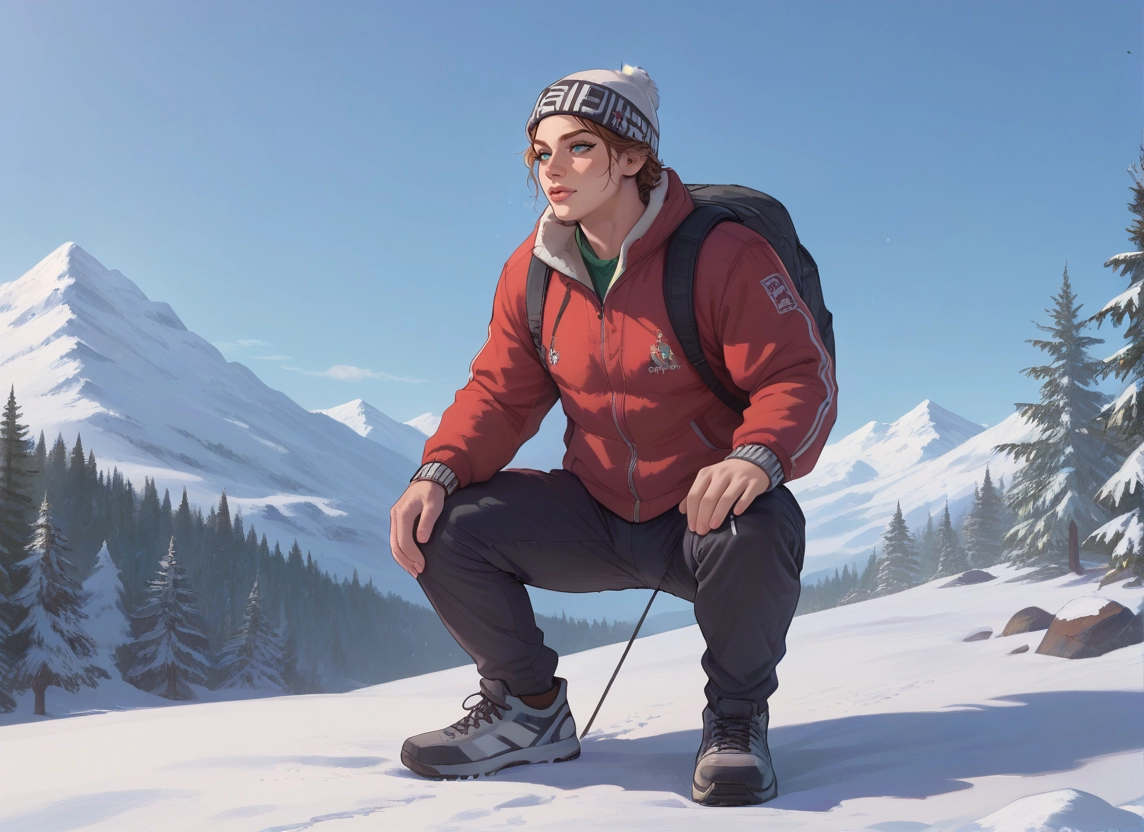 backpack, solo, bag, snow, shoes, hat · Yamete.gg