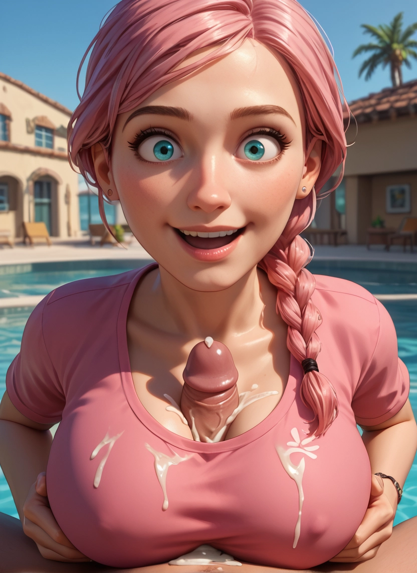 1girl, breasts, 1boy, penis, hetero, cum on body · Yamete.gg