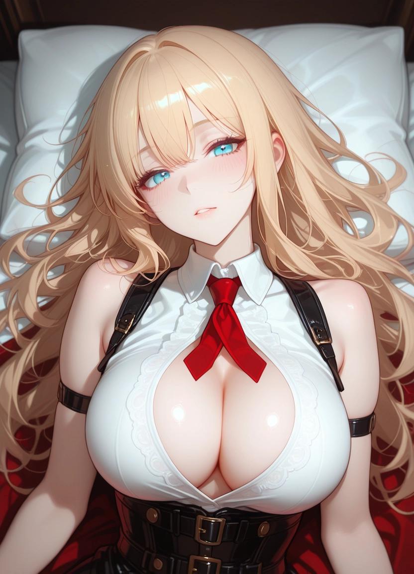1girl, breasts, solo, long hair, large breasts, blonde hair · Yamete.gg