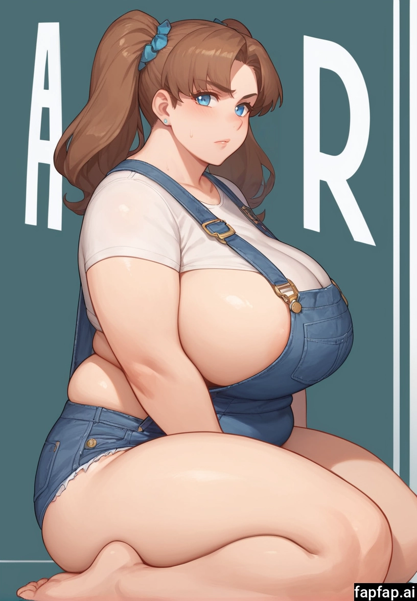 1girl, breasts, solo, brown hair, thighs, thick thighs · Yamete.gg
