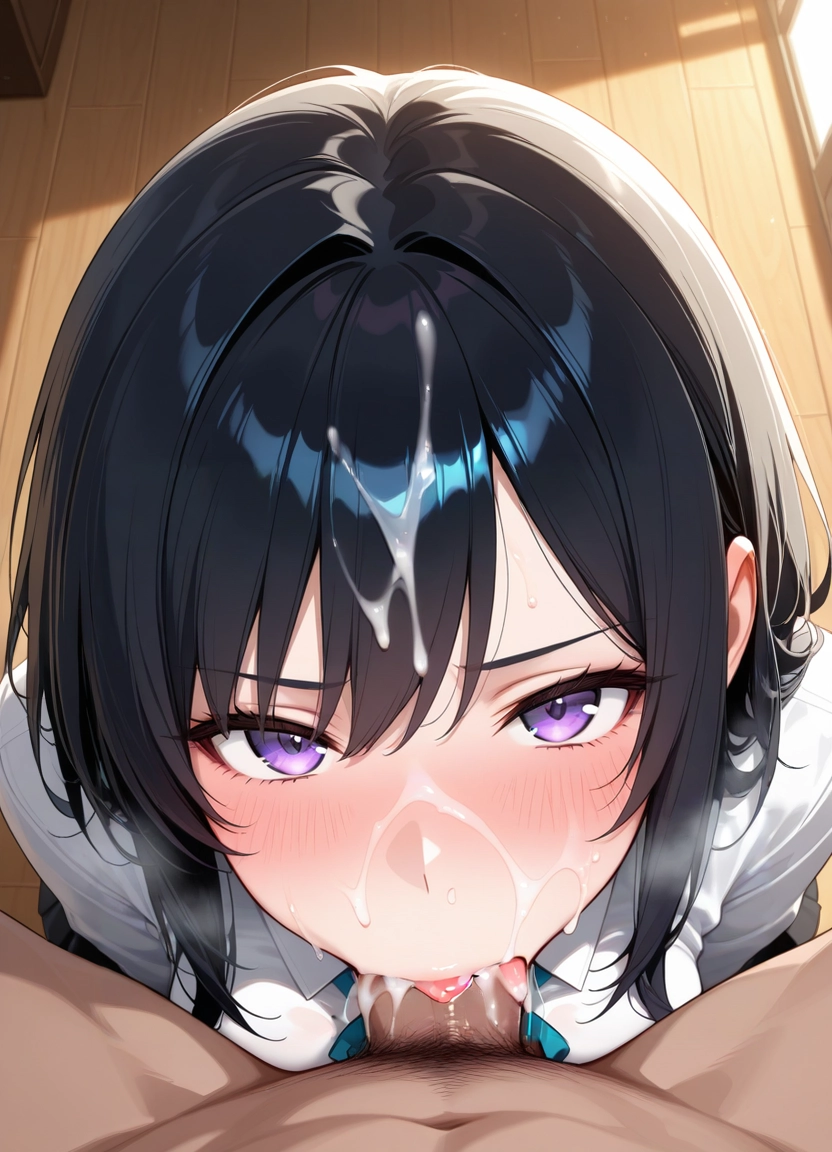 1girl, penis, cum, hetero, 1boy, oral · Yamete.gg