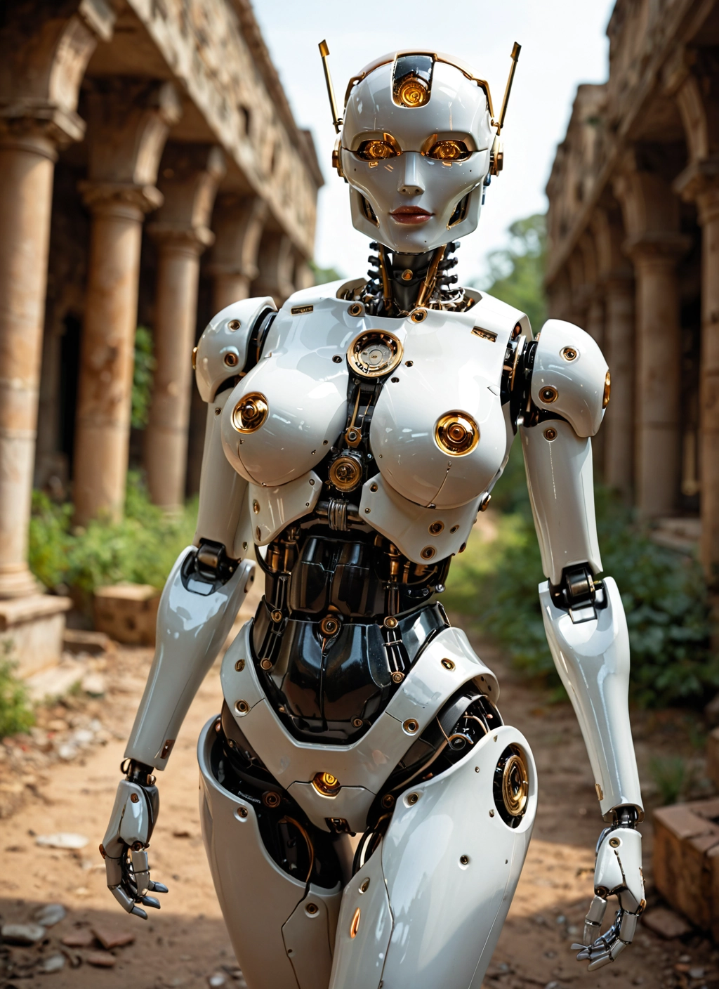 1girl, solo, robot joints, robot, breasts, joints · Yamete.gg