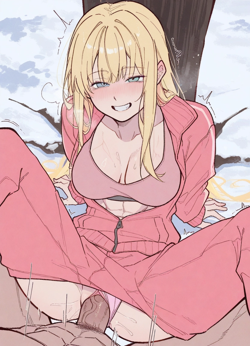 1girl, penis, blonde hair, hetero, sex, breasts · Yamete.gg