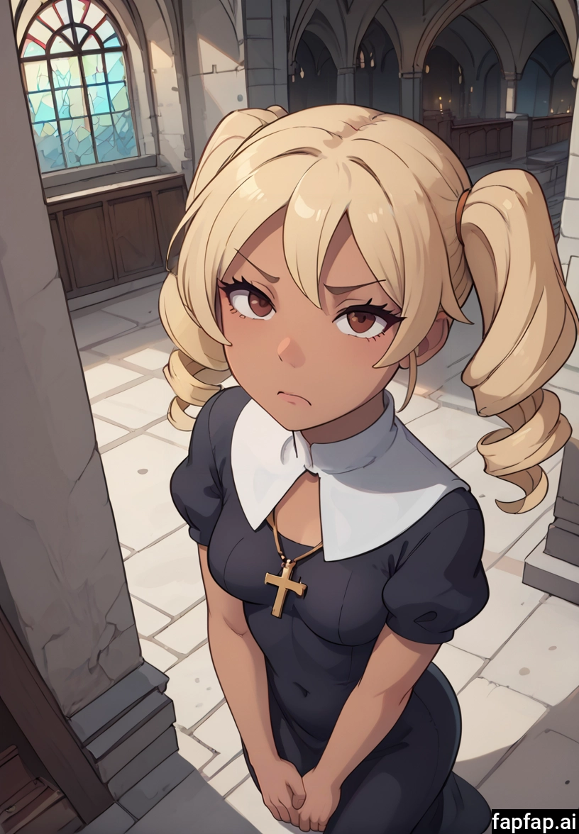 1girl, solo, blonde hair, twintails, looking at viewer, breasts · Yamete.gg