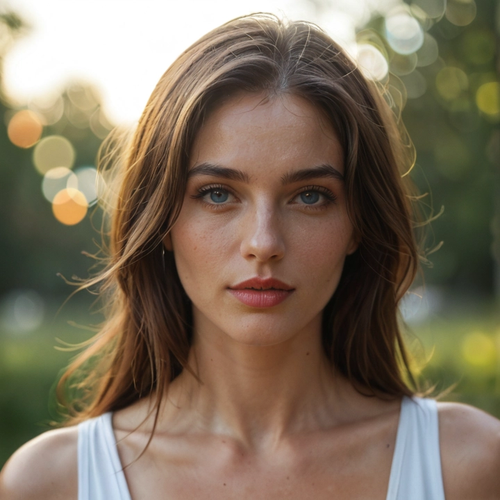 1girl, solo, blue eyes, looking at viewer, realistic, freckles · Yamete.gg
