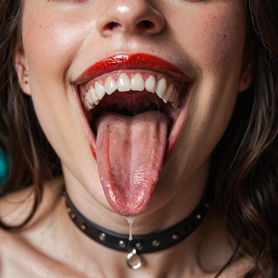 1girl, solo, tongue, tongue out, open mouth, teeth · Yamete.gg