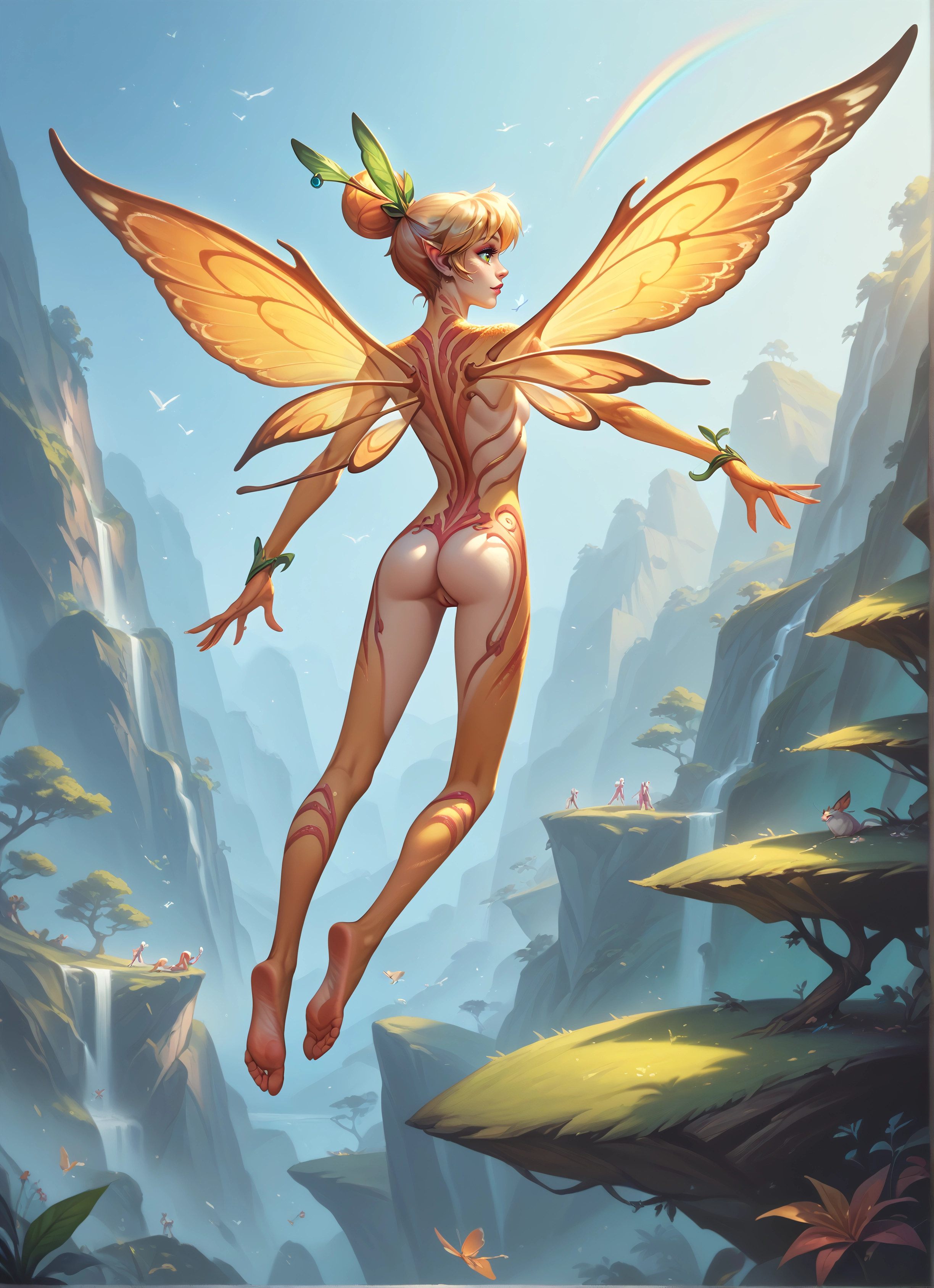 ass, wings, barefoot, pussy, soles, feet · Yamete.gg