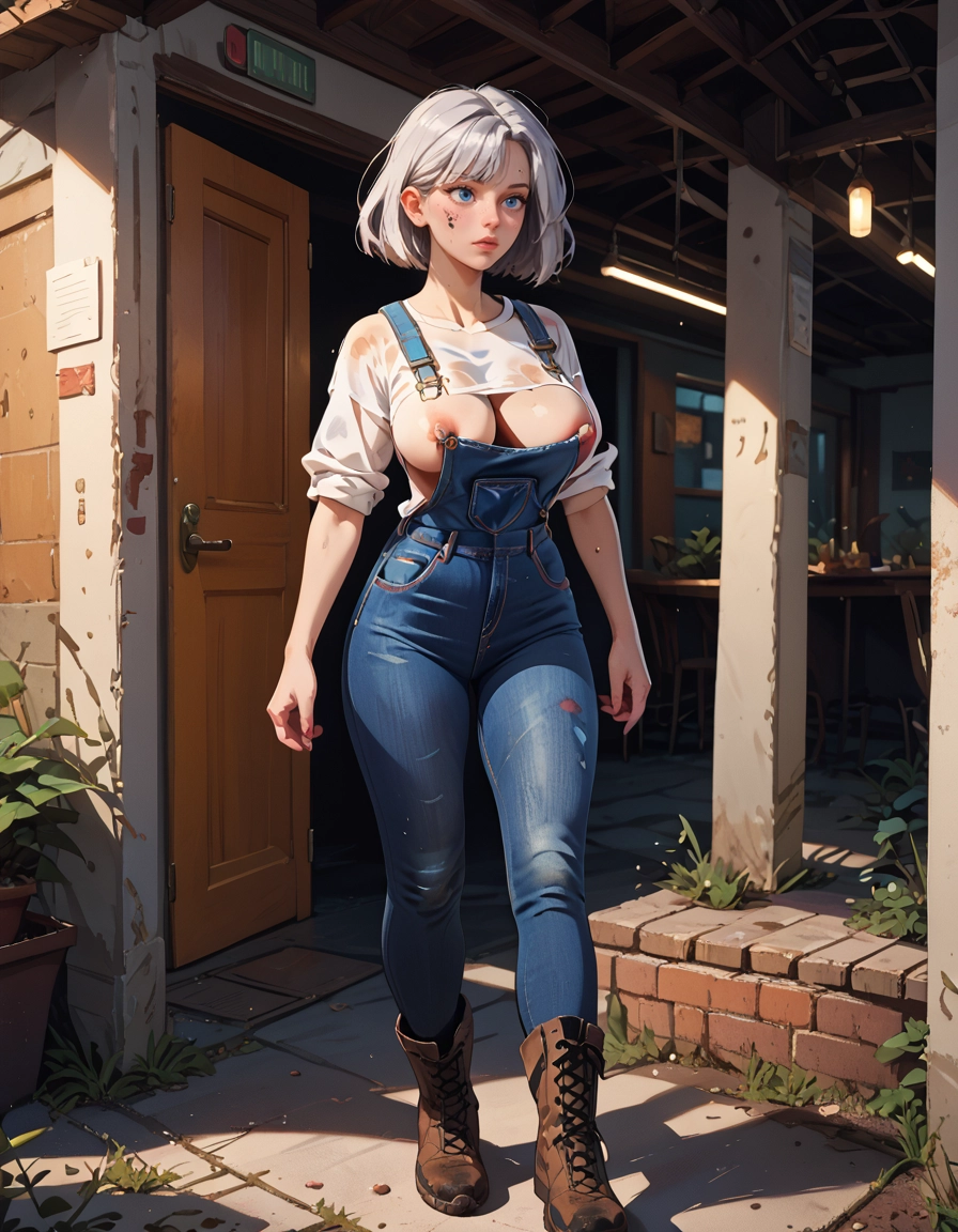 1girl, breasts, nipple piercing, nipples, solo, blue eyes · Yamete.gg