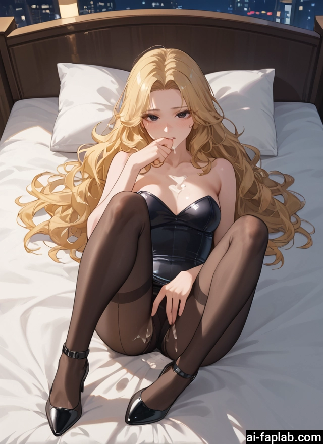 1girl, pantyhose, breasts, blonde hair, long hair, solo · Yamete.gg