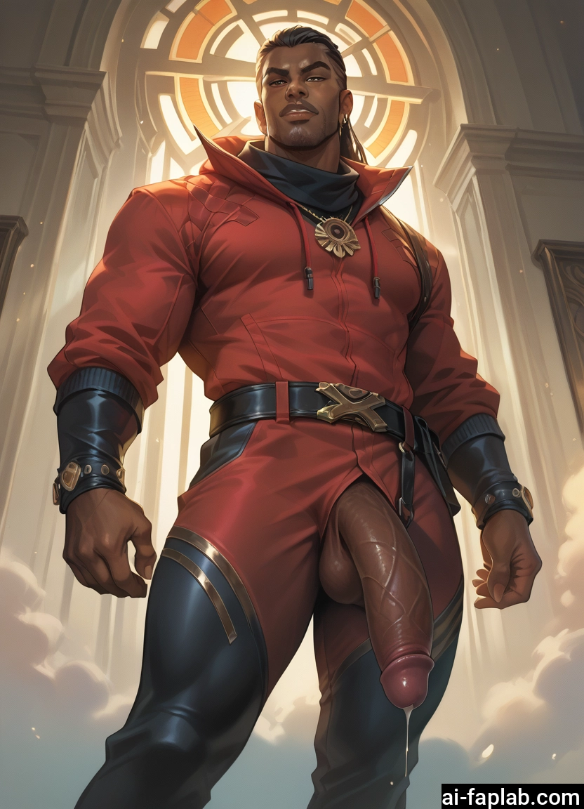 bara, male focus, 1boy, solo, penis, muscular · Yamete.gg