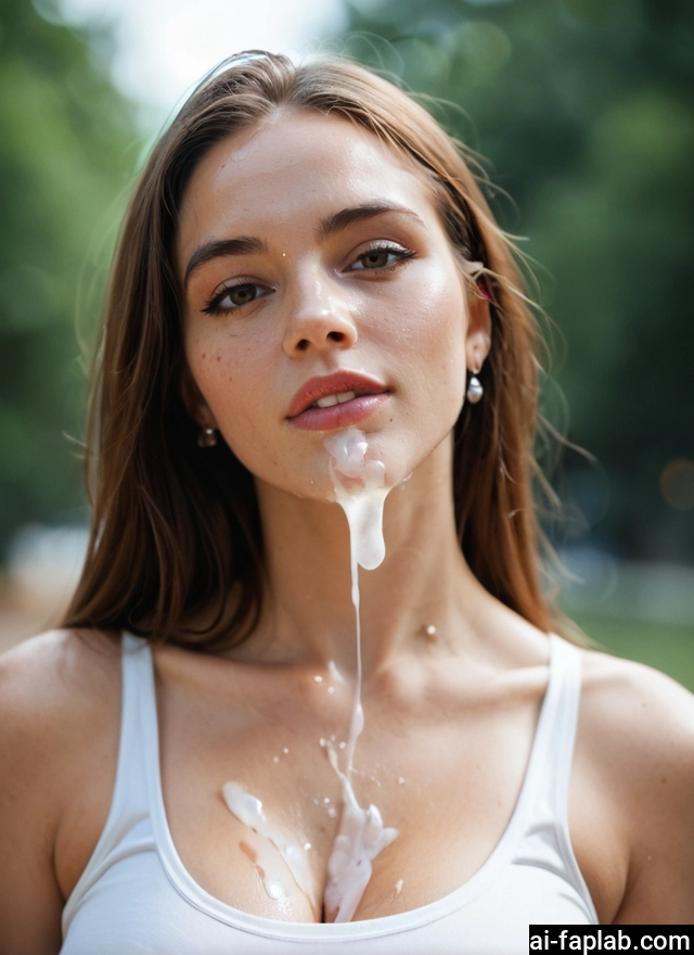 1girl, cum, breasts, solo, cum on body, cum on breasts · Yamete.gg
