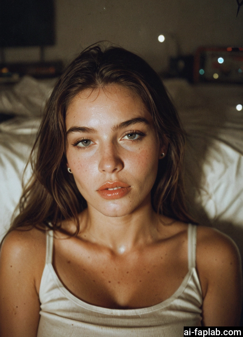 1girl, solo, jewelry, looking at viewer, brown hair, freckles