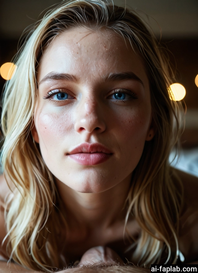 1girl, penis, hetero, blonde hair, looking at viewer, blue eyes