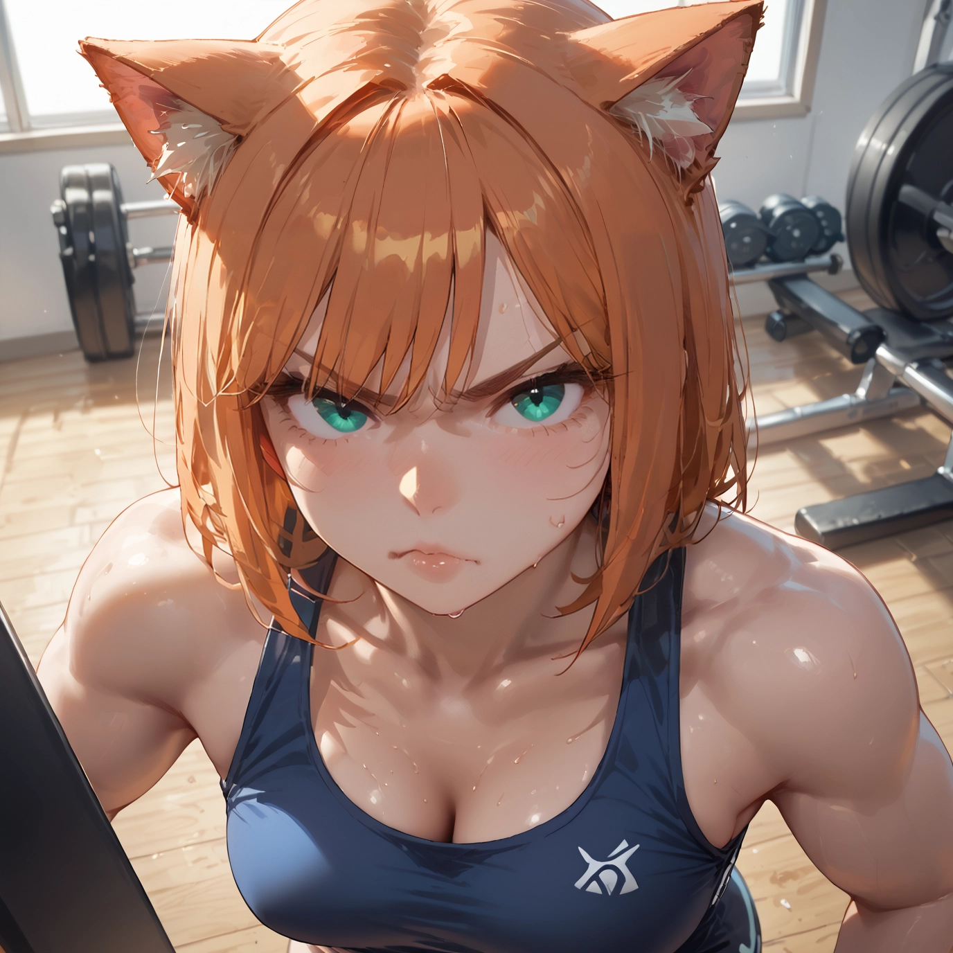 1girl, breasts, animal ears, solo, looking at viewer, cleavage · Yamete.gg