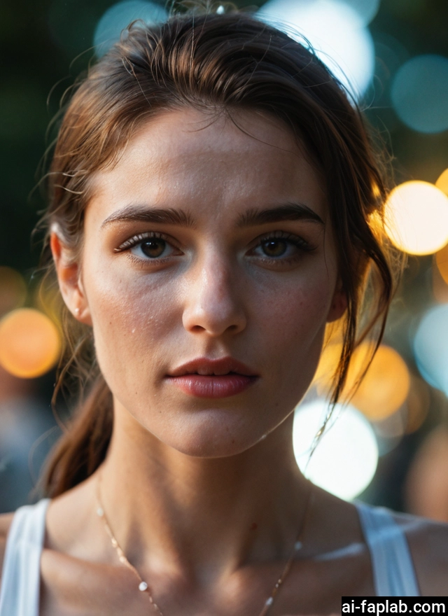 1girl, solo, jewelry, necklace, looking at viewer, brown eyes