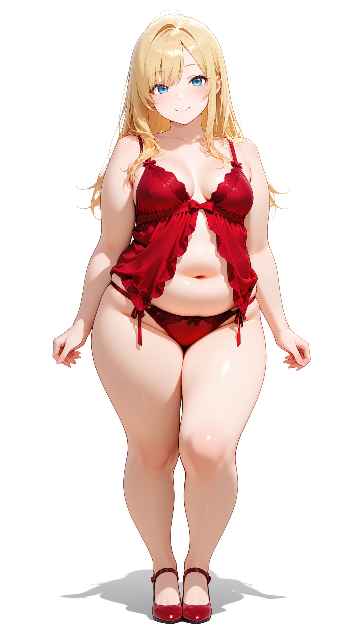 1girl, underwear, solo, breasts, panties, blonde hair · Yamete.gg