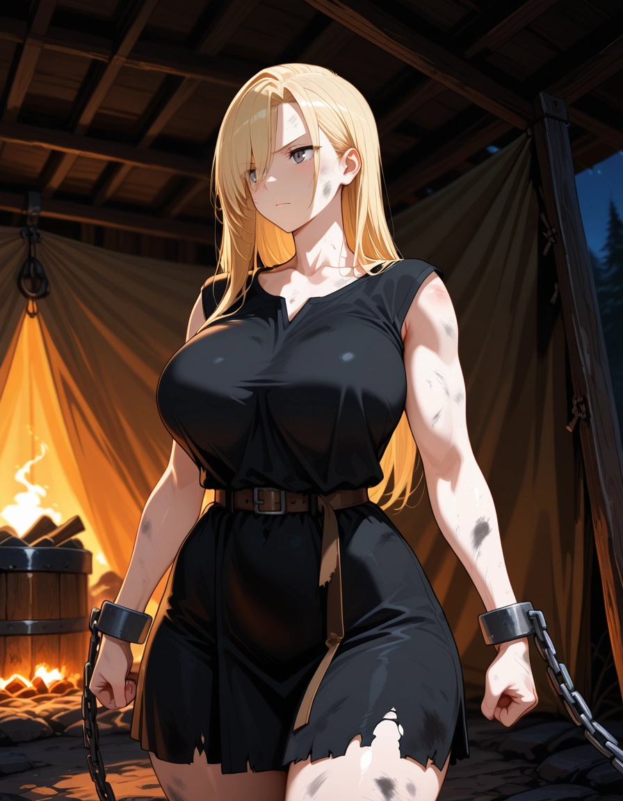 1girl, breasts, blonde hair, large breasts, long hair, solo · Yamete.gg