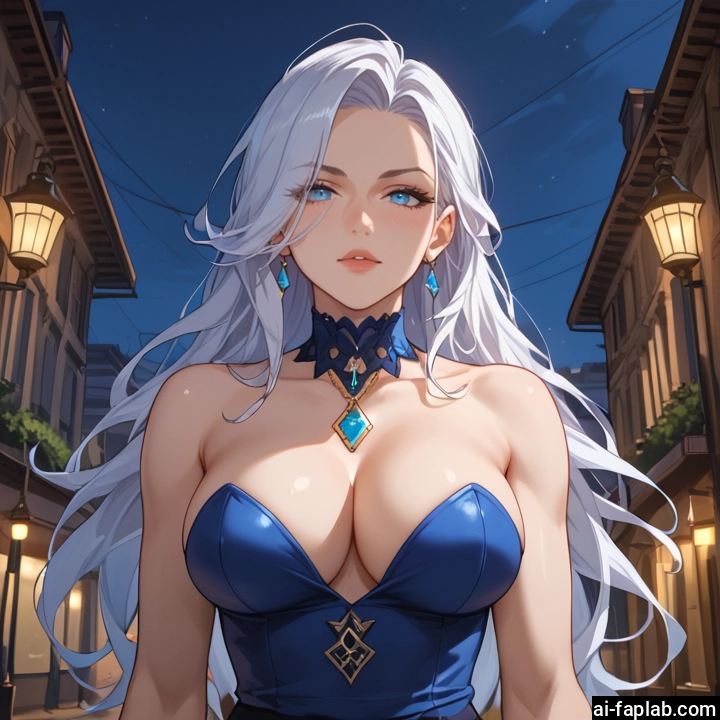 1girl, breasts, long hair, jewelry, earrings, blue eyes · Yamete.gg