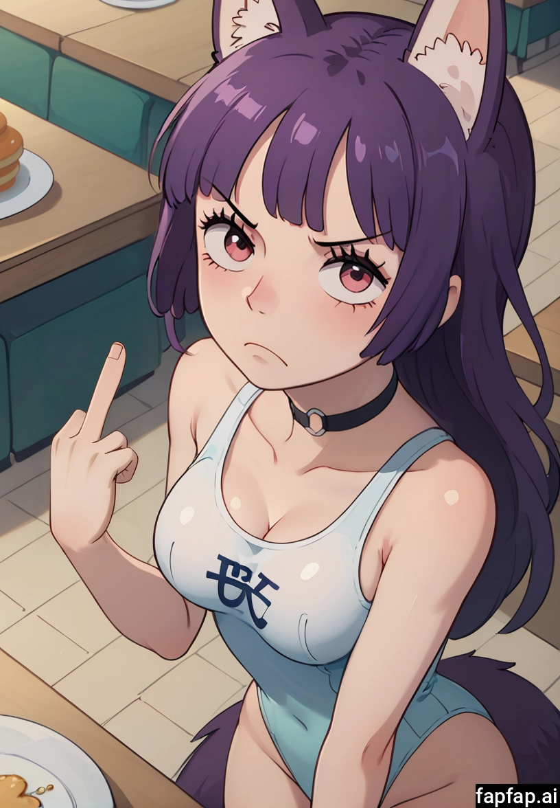 1girl, animal ears, breasts, solo, tail, choker · Yamete.gg