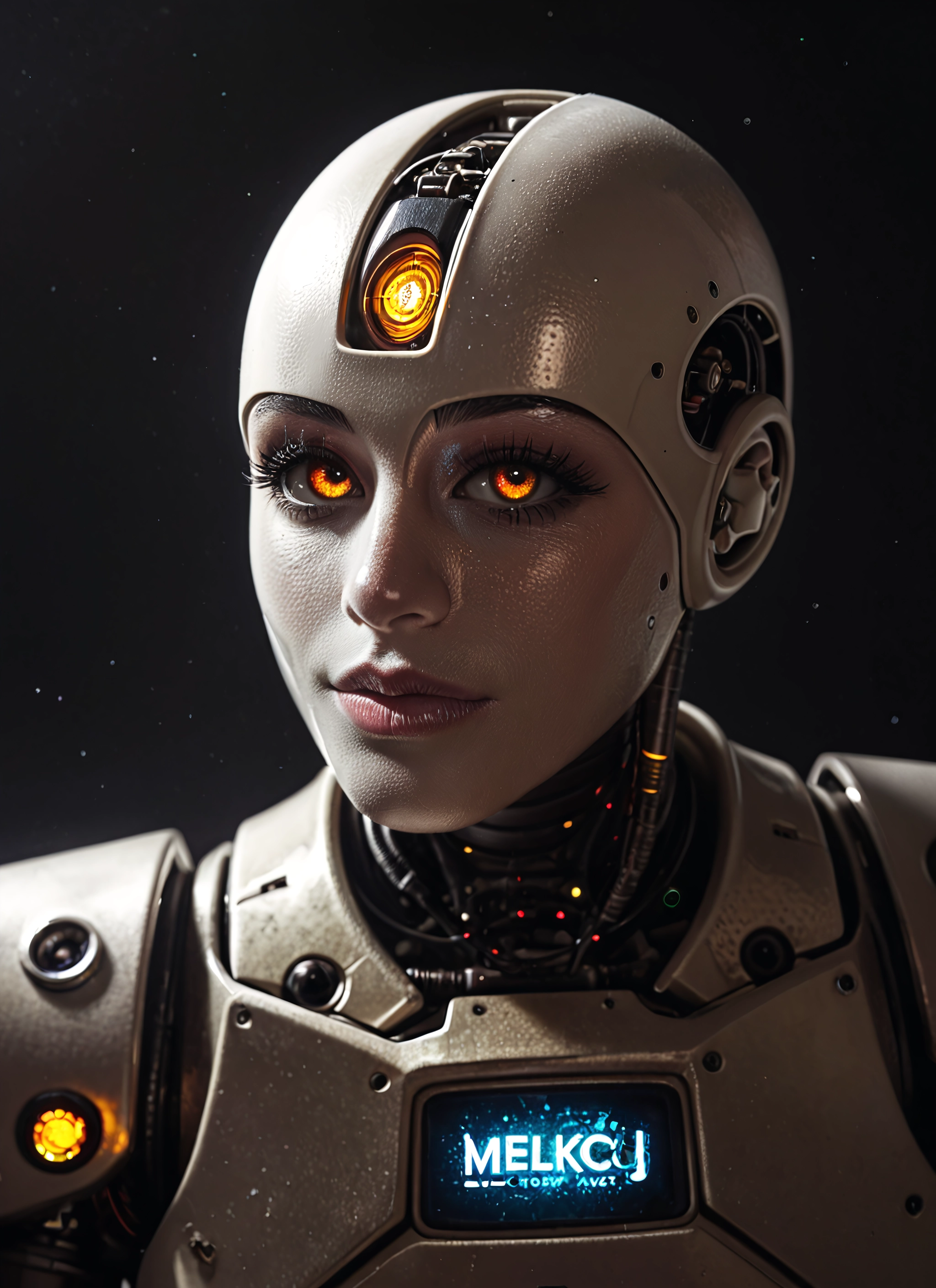 solo, 1girl, lips, science fiction, helmet, looking at viewer · Yamete.gg