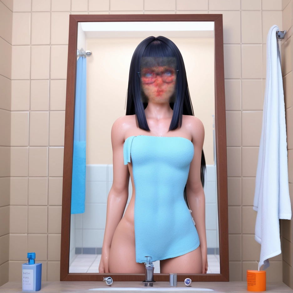 1girl, breasts, nipples, solo, glasses, nude · Yamete.gg