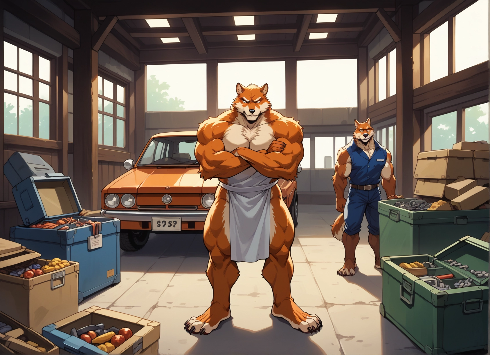 yaoi, bara, furry, muscular, multiple boys, muscular male · Yamete.gg