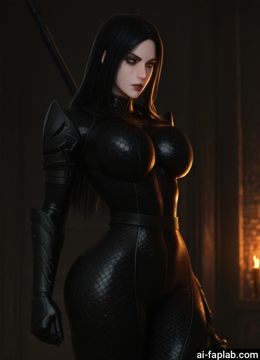 1girl, breasts, bodysuit, black hair, solo, large breasts