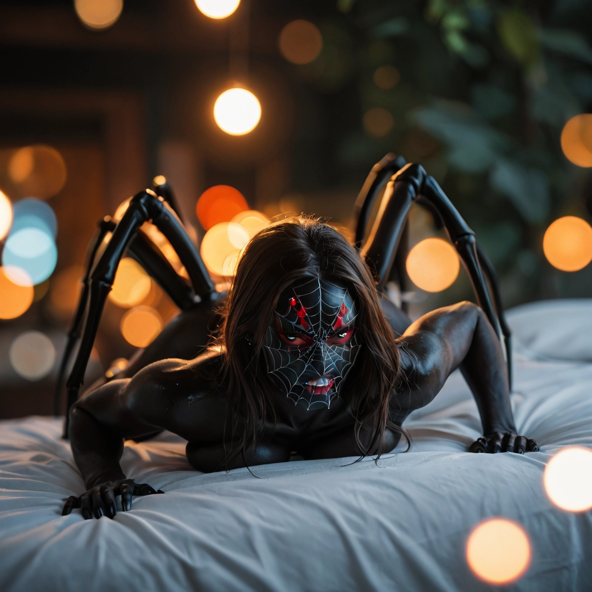 1girl, solo, arthropod girl, breasts, long hair, spider girl · Yamete.gg