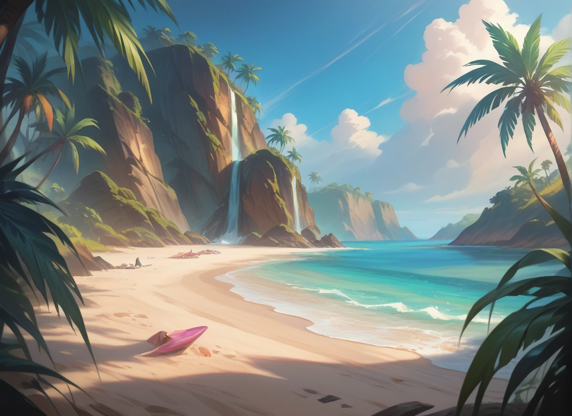tree, scenery, beach, day, sky, cloud · Yamete.gg