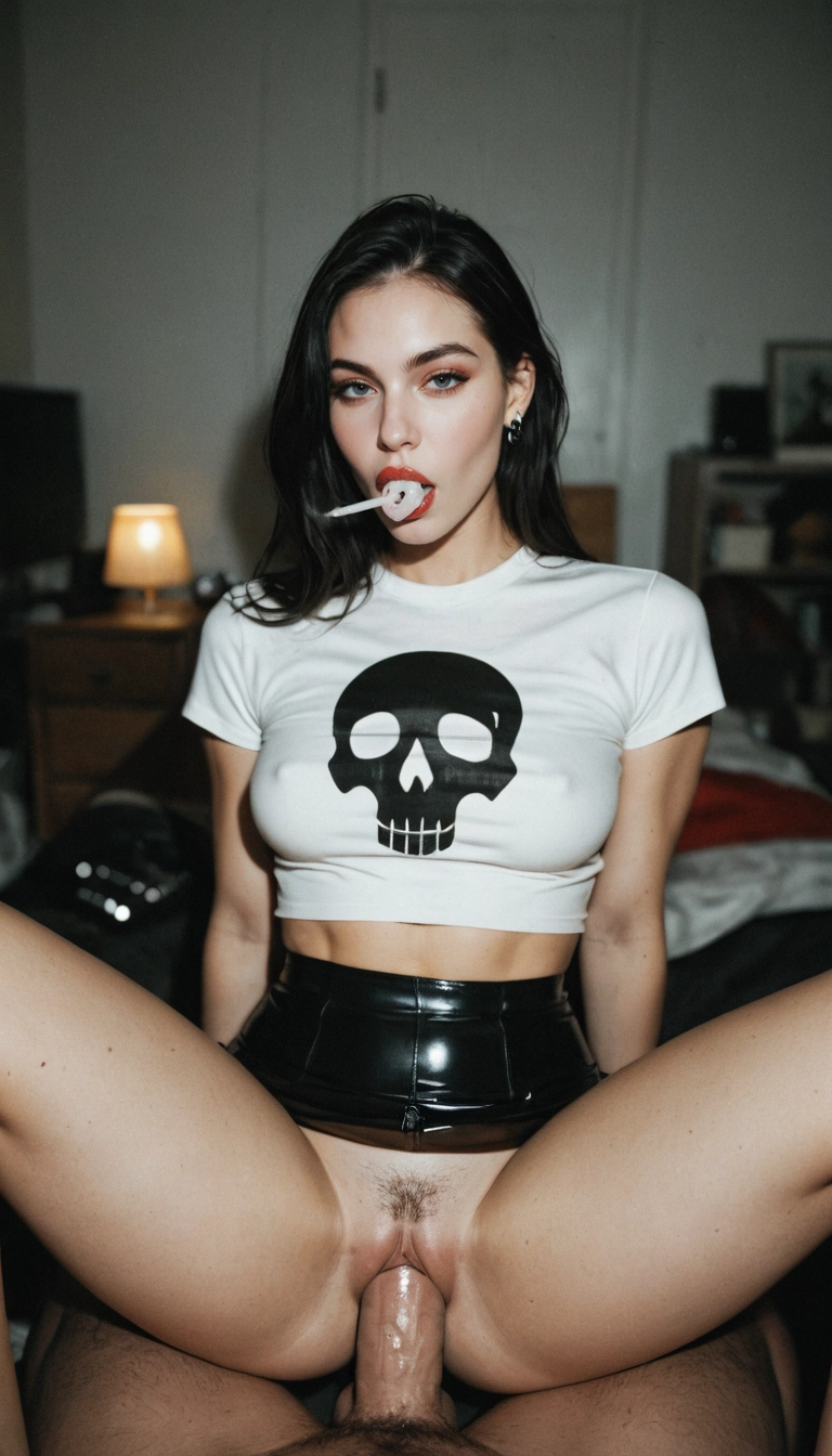 1girl, hetero, breasts, black hair, pubic hair, 1boy · Yamete.gg